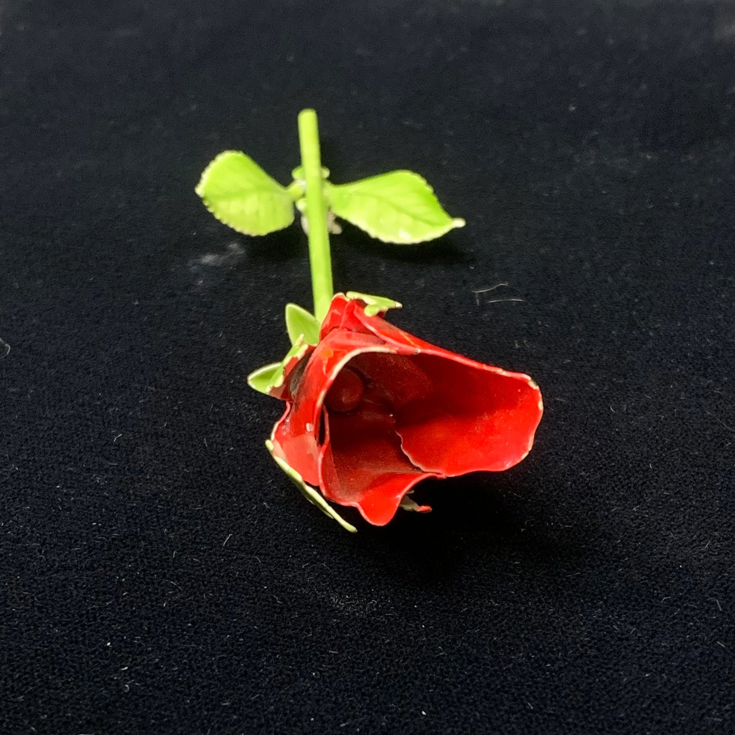 Vibrant Enamel Rose Brooch - Perfect Gift of Love