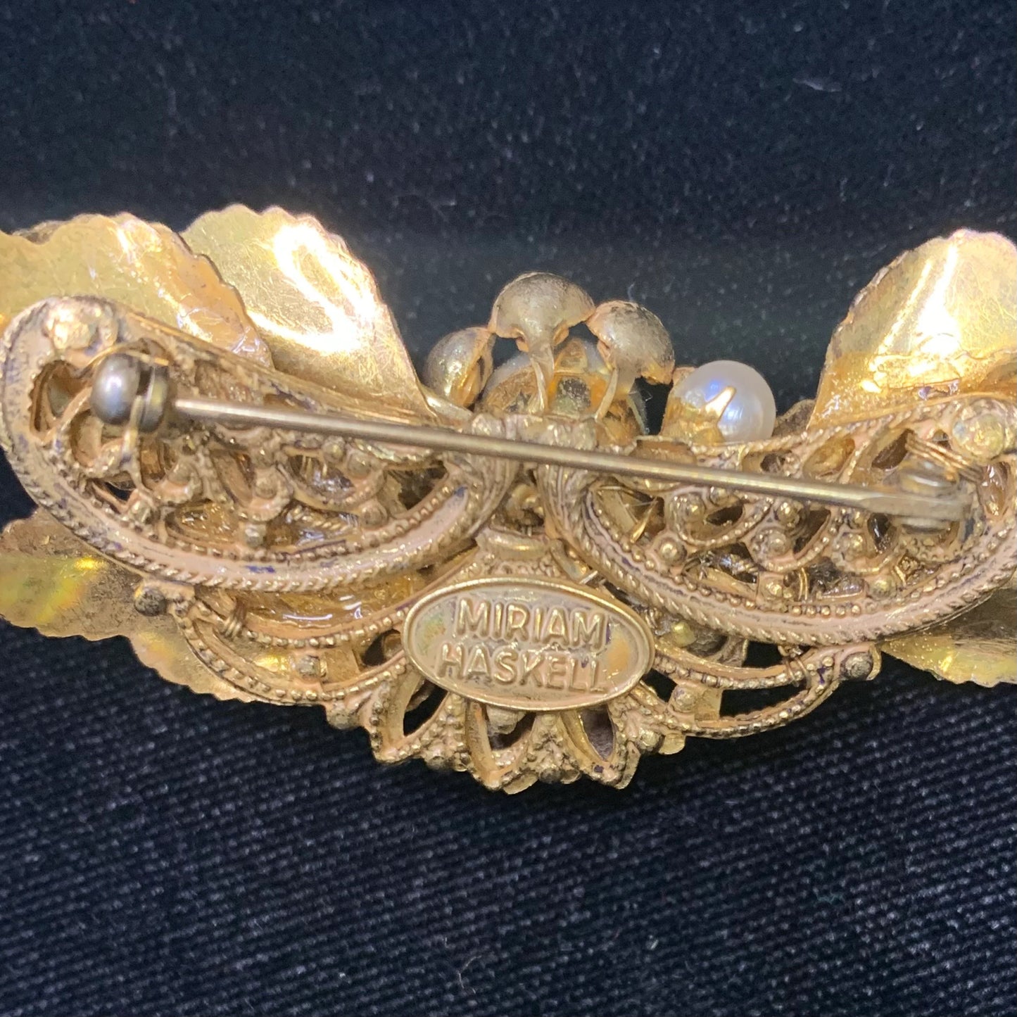 Vintage Miriam Haskell - Baroque Pearl - Brooch Pin