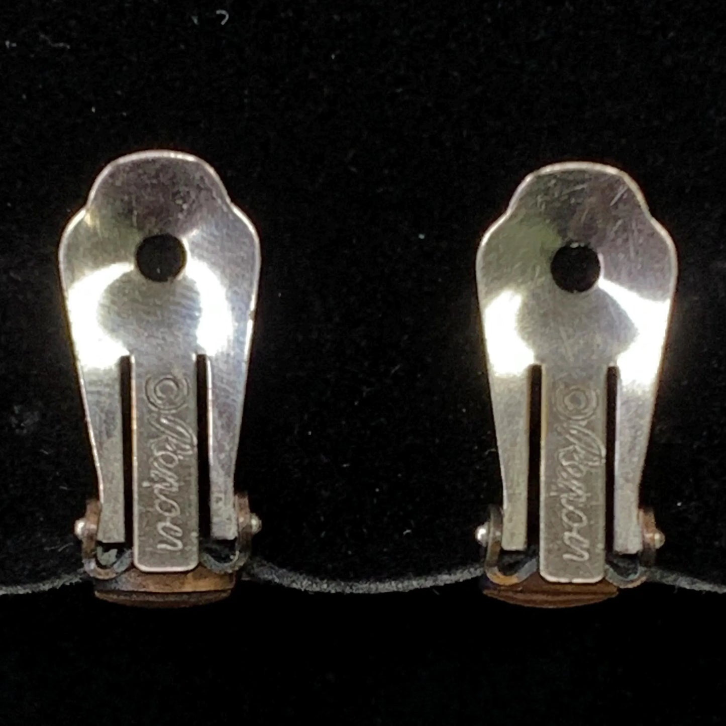 Renoir Earrings - Solid Copper Mid-Century Modern Clip-On Earrings- Collectible Renoir Jewelry