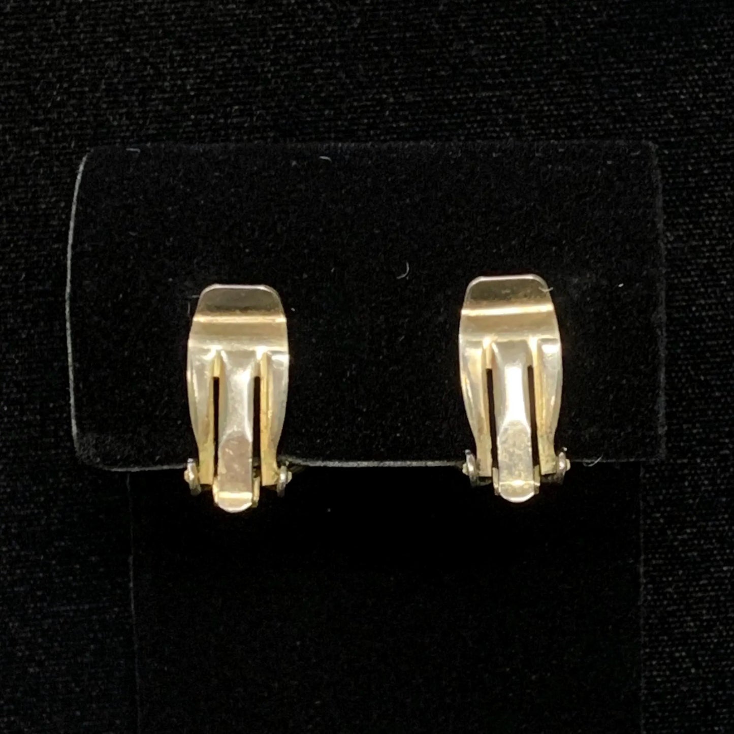 Round Silver-Tone Clip-On Earrings
