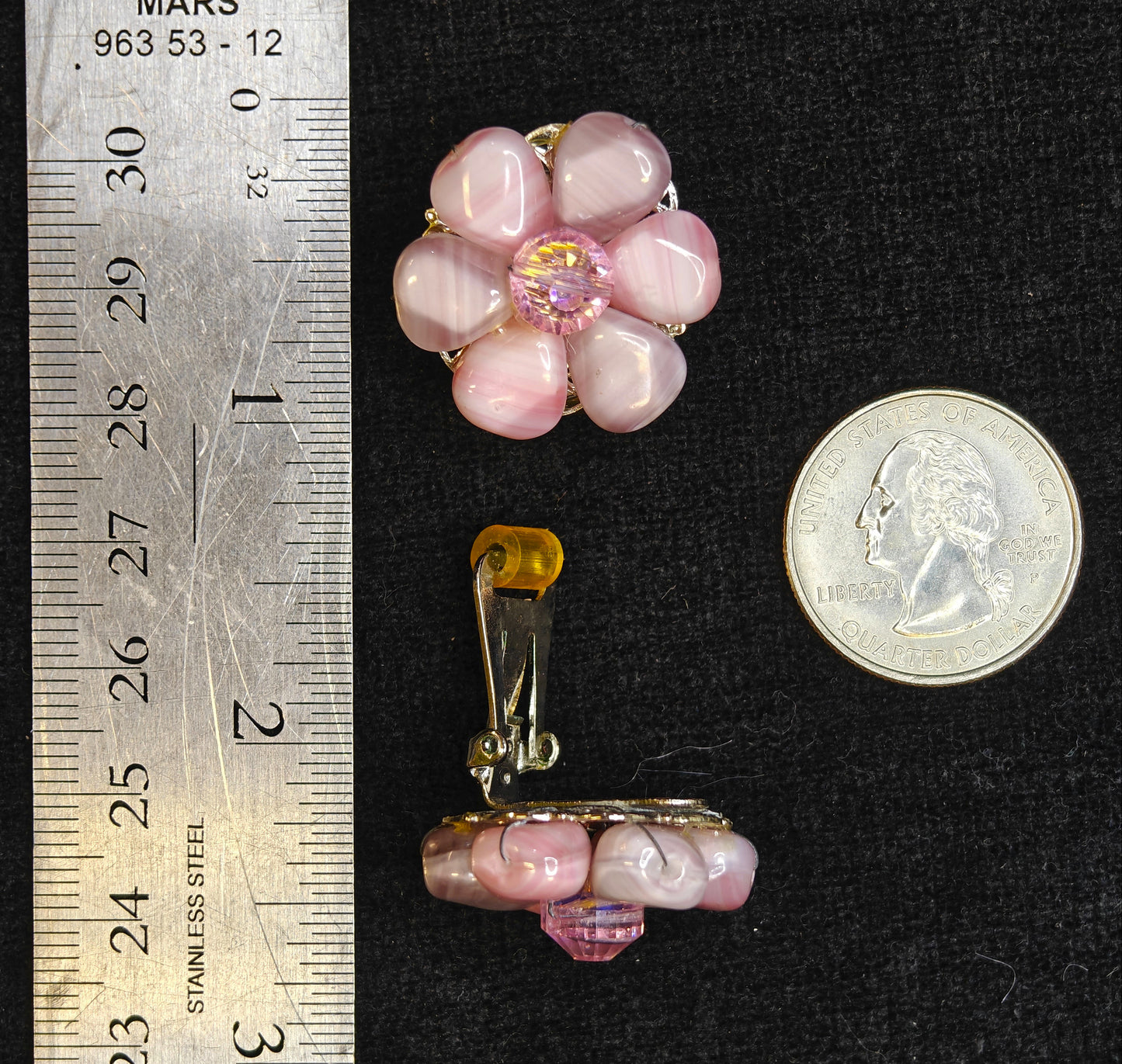 Hobé Flower Clip-On Earrings