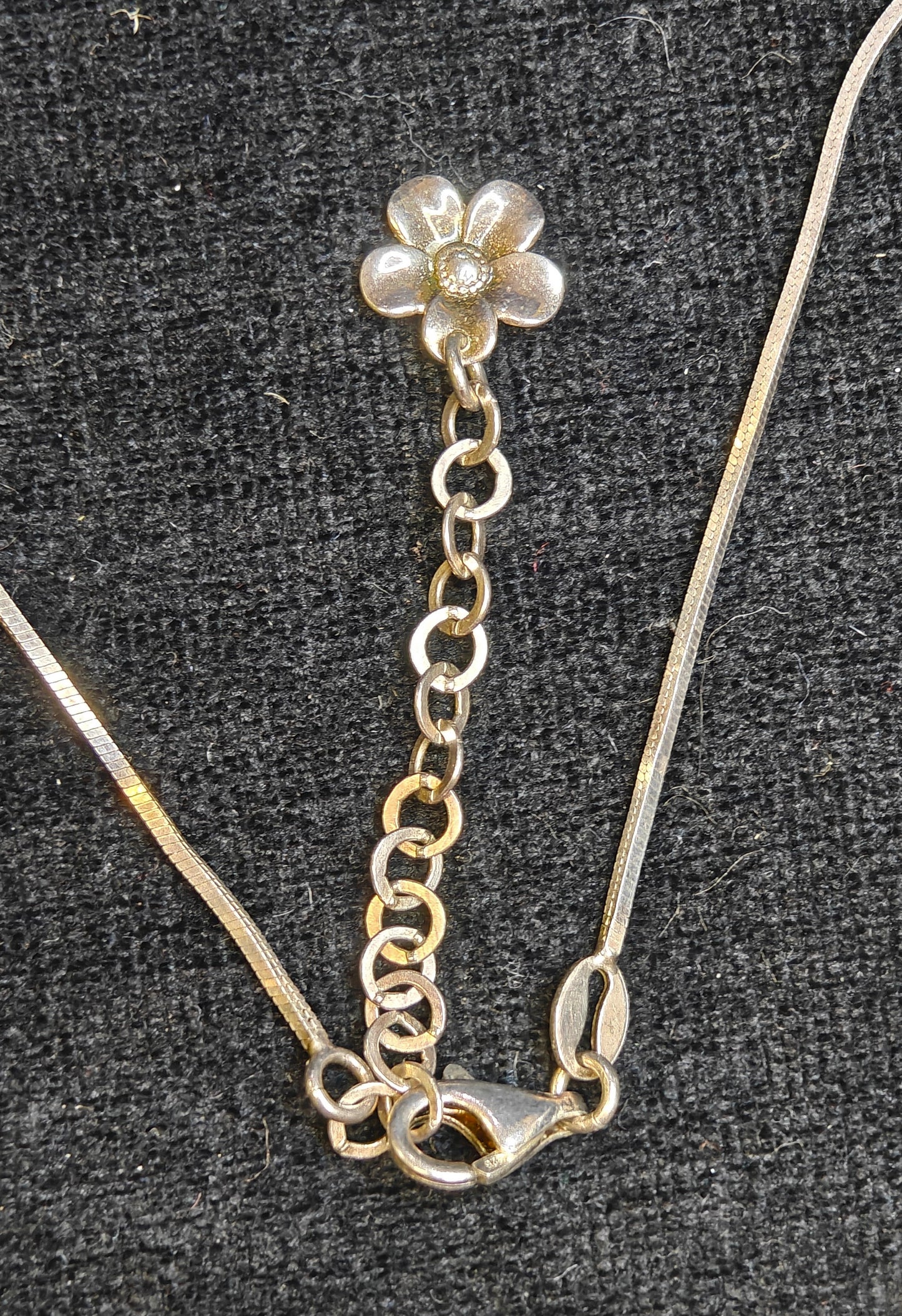 Paola Valentini Flower Bib Necklace - 925 Silver Necklace with a Copper Wash - Tiny Buds for Spring(Z))