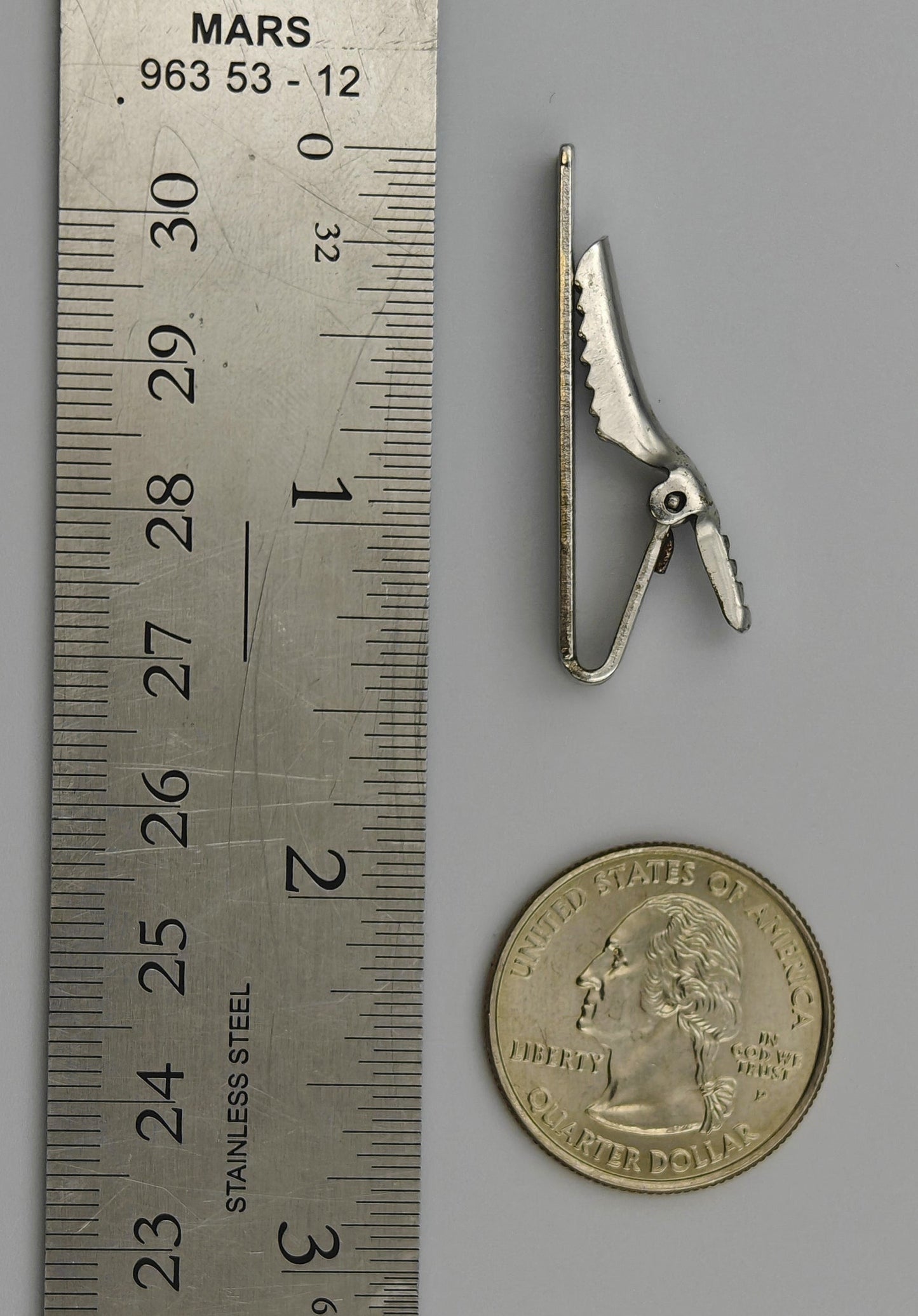 Simple Silver Tie Clip