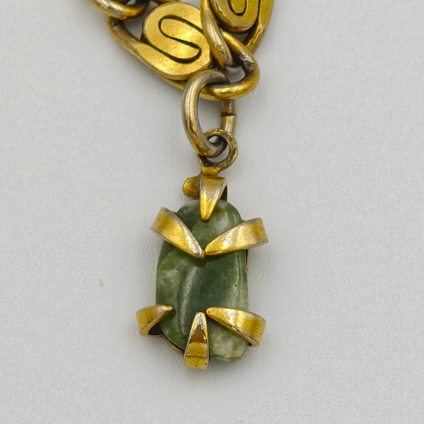 Coro Charm Bracelet with Jade (Z)