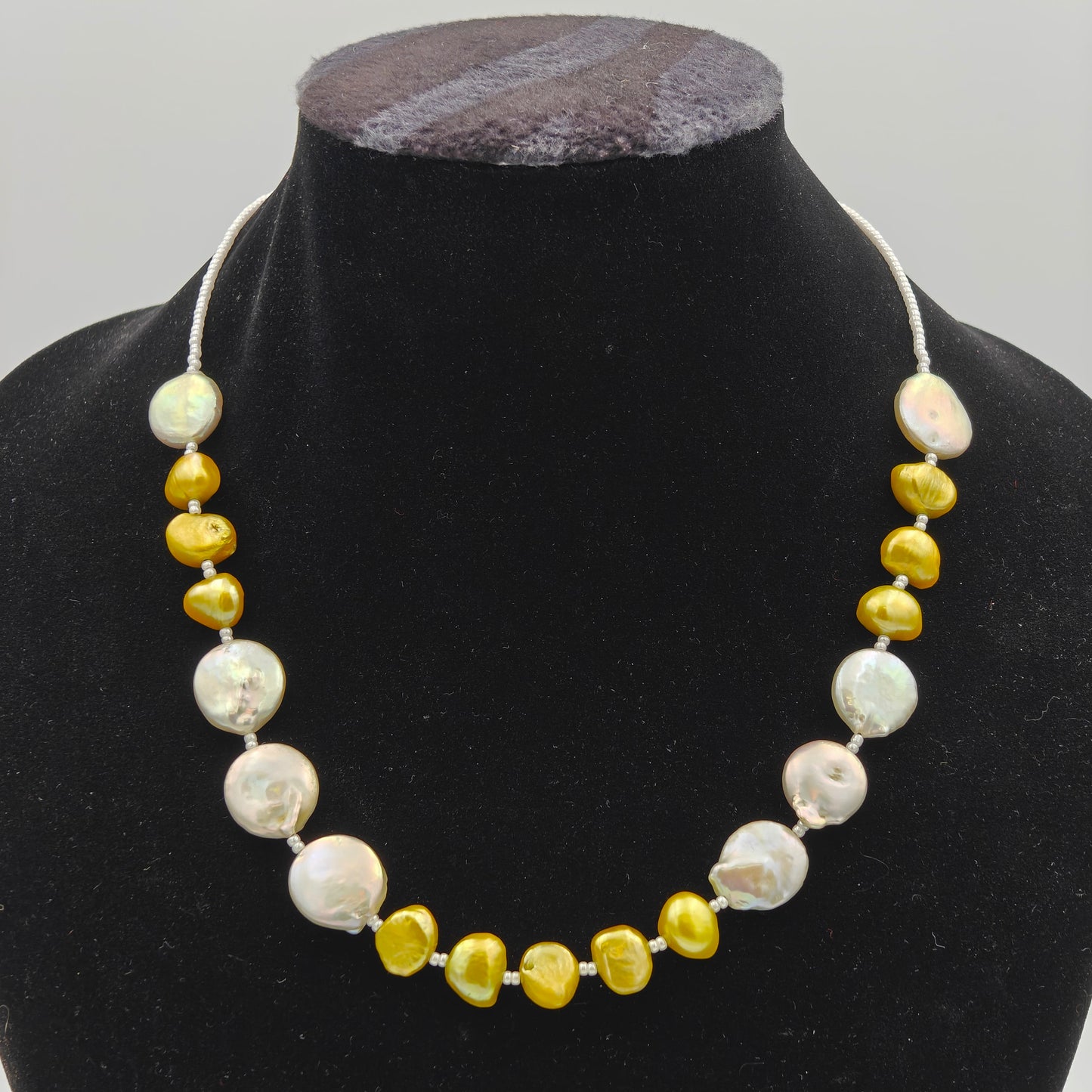 Freshwater Gold and Coin Pearl Princess Necklace