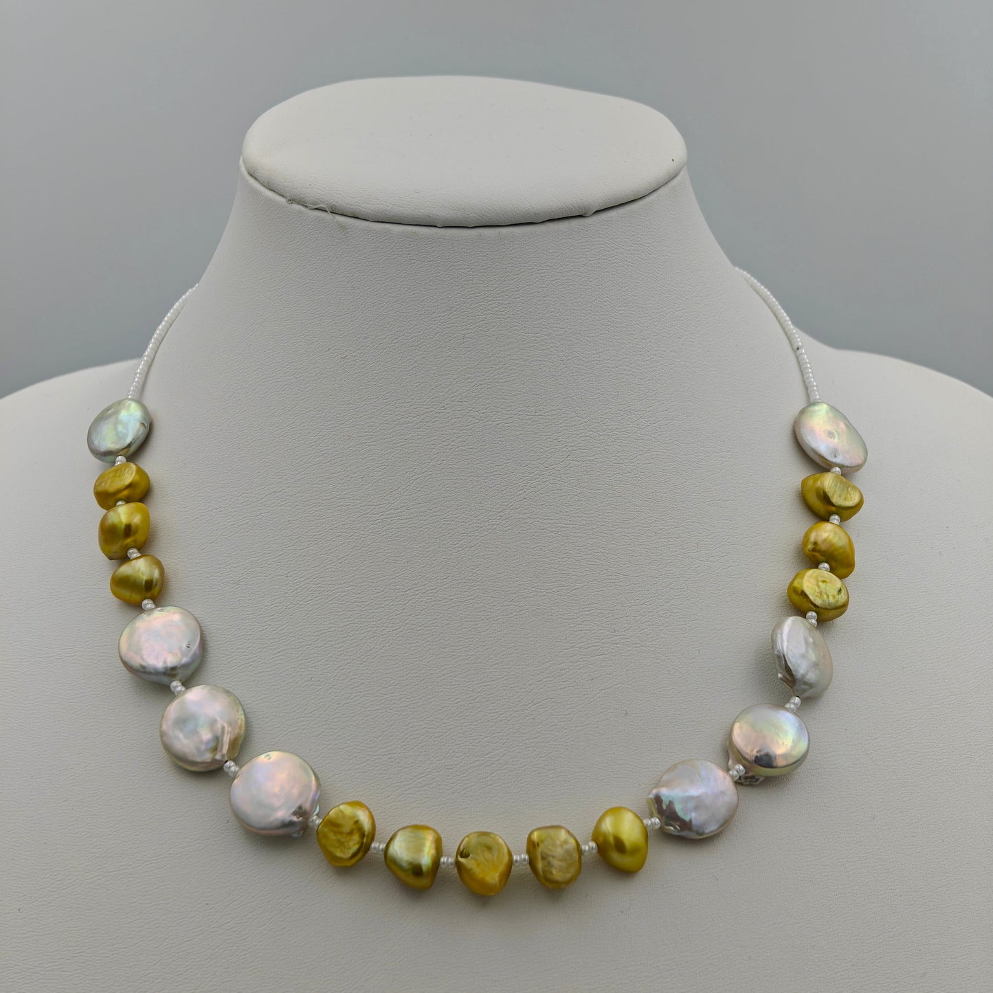 Freshwater Gold and Coin Pearl Princess Necklace