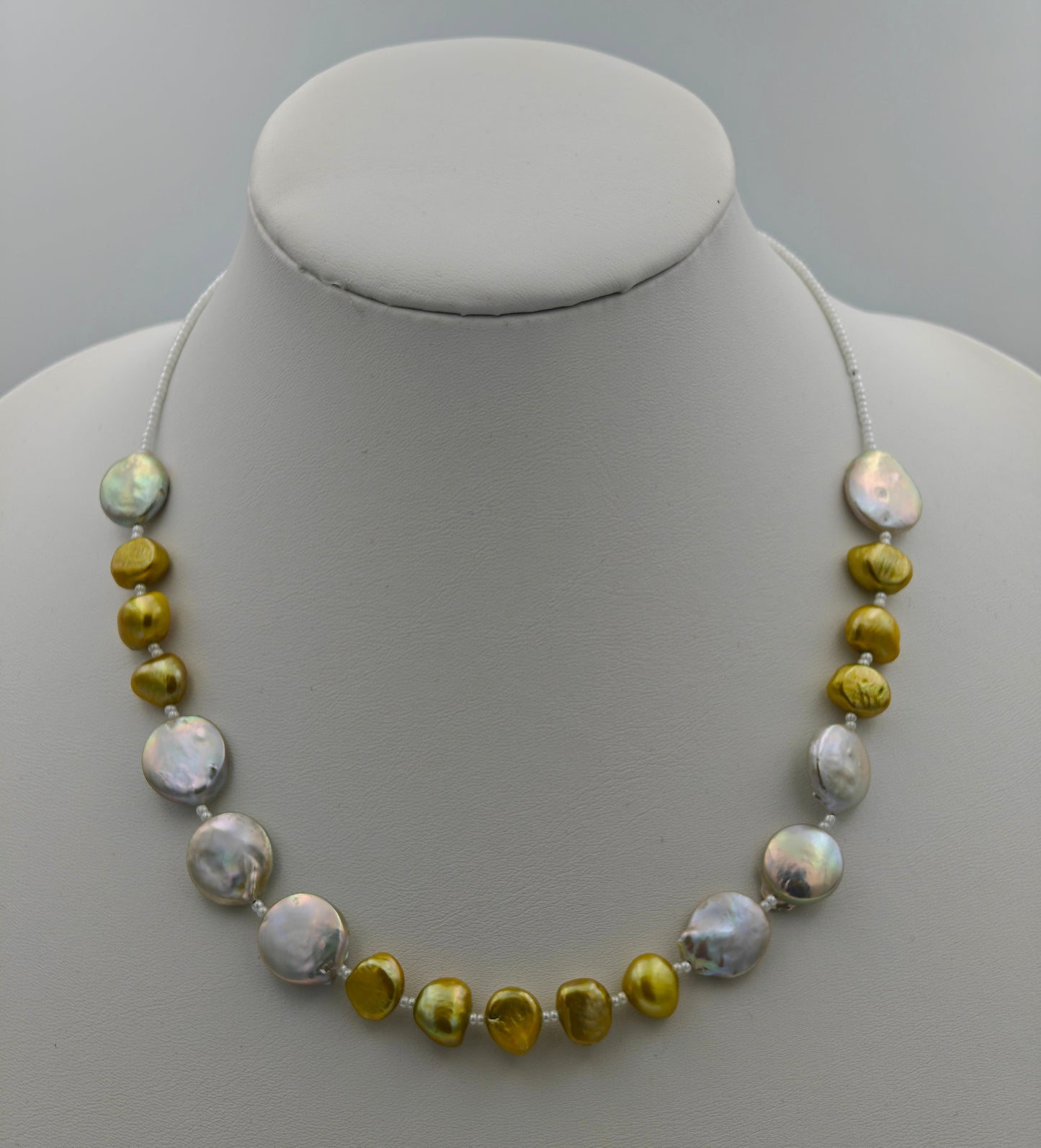 Freshwater Gold and Coin Pearl Princess Necklace