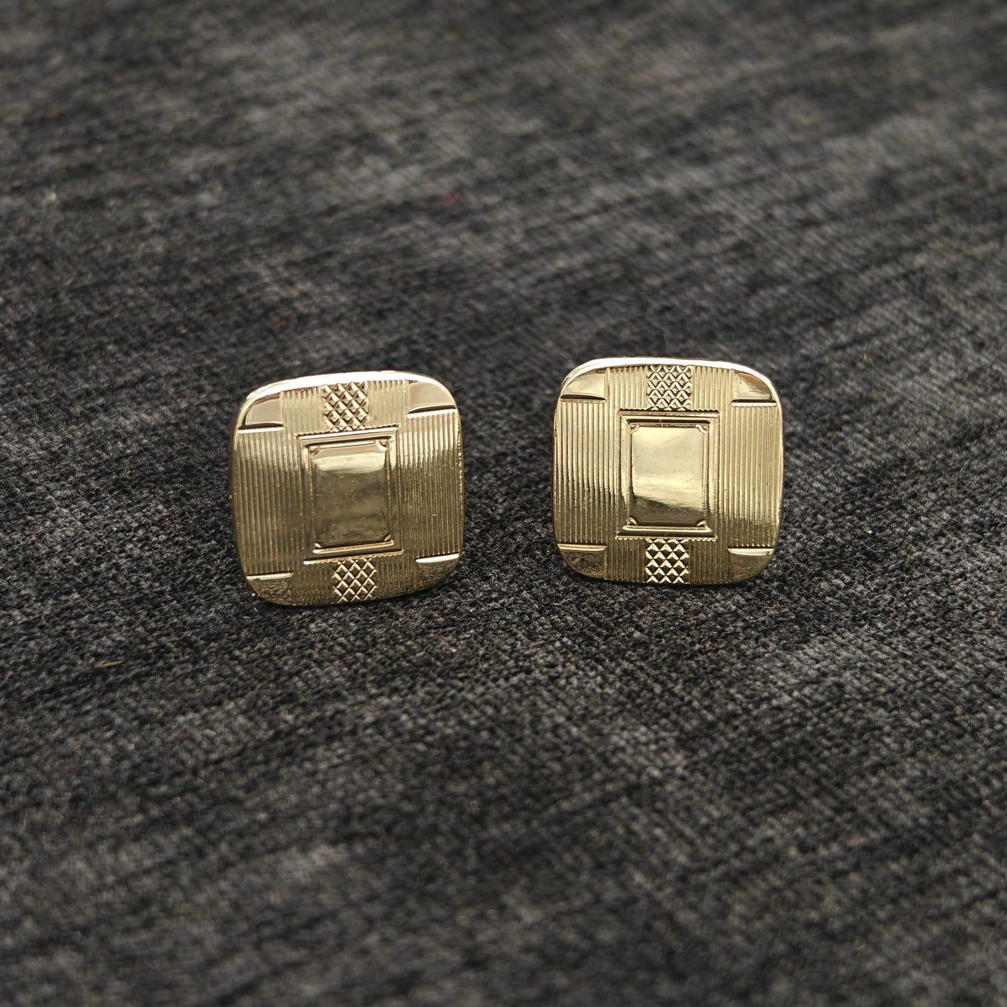 Gold Plated Art Deco Style Cuff Links - Cuff Links for the Man in the Know