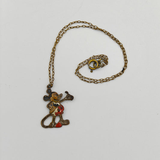 Mickey Mouse Necklace on Fine Chain - Disney Collectible Necklace - Collect Mickey Mouse