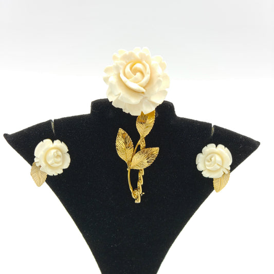 Burt Cassell Earring and Pin/Brooch Set