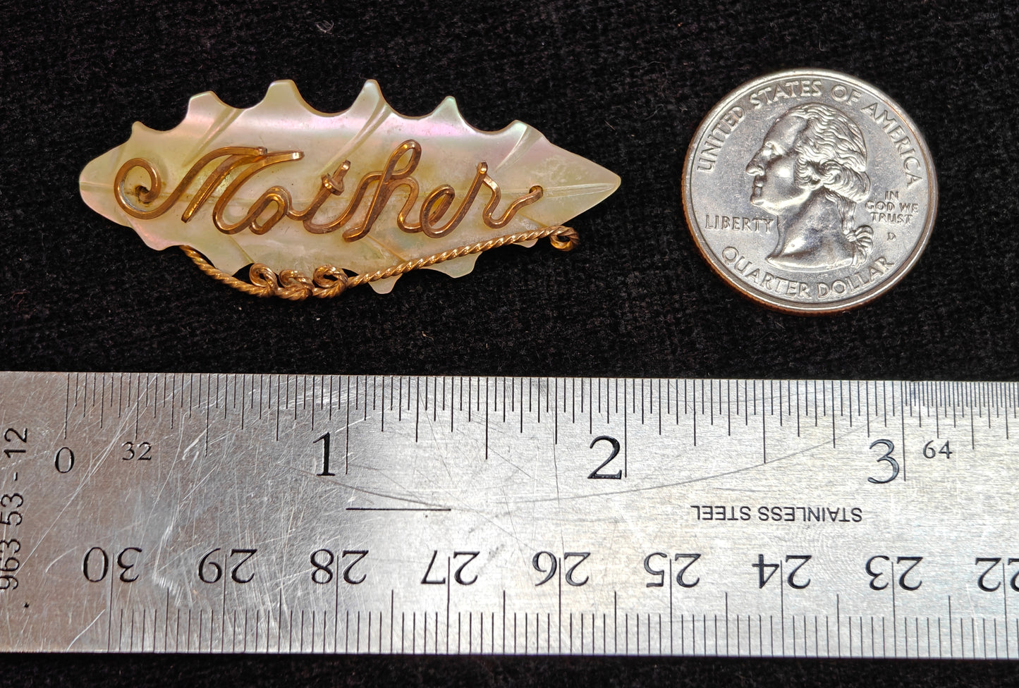 Mother of Pearl Pin - Mother's Day Brooch - New Mother Gift