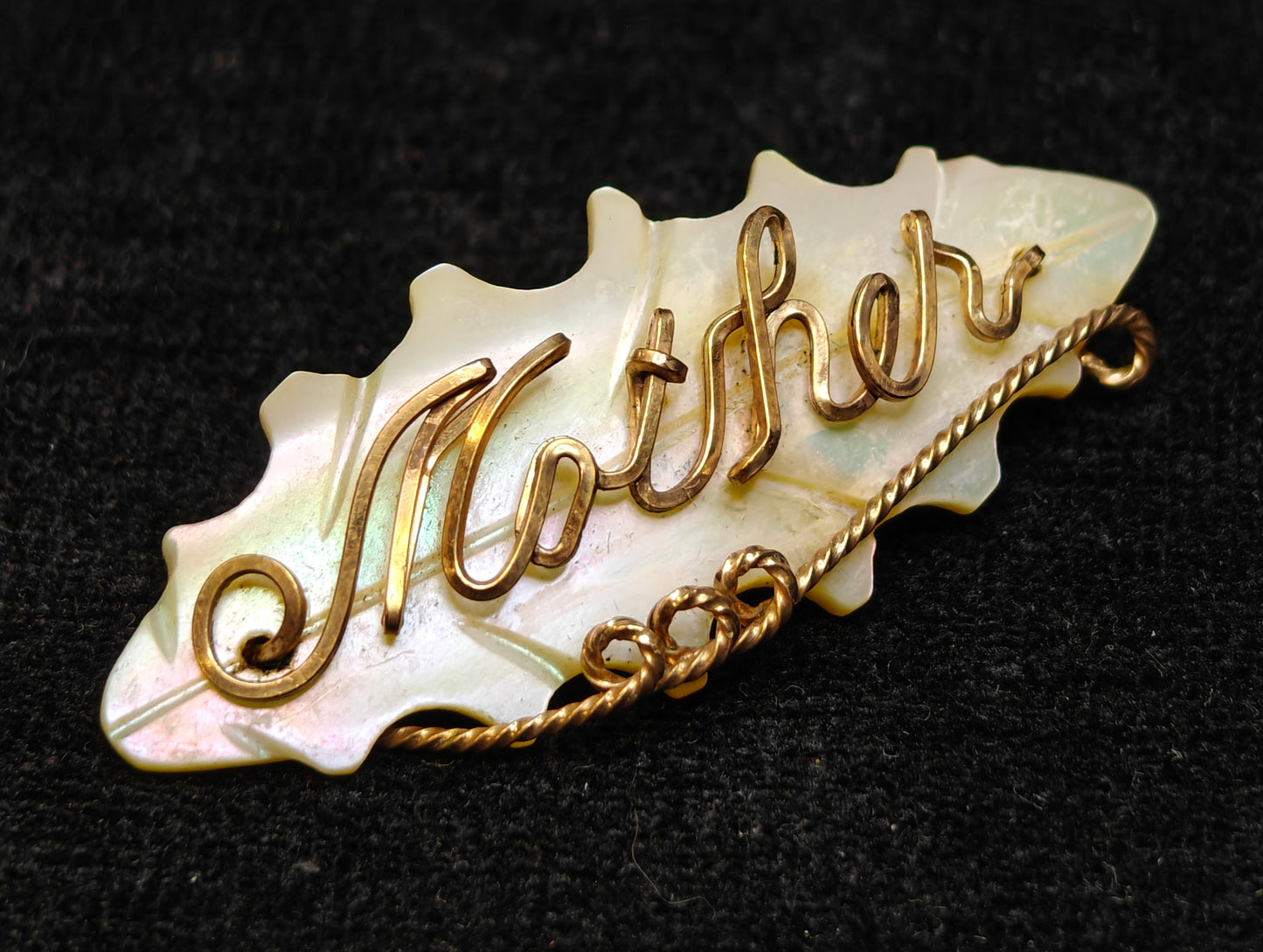 Mother of Pearl Pin - Mother's Day Brooch - New Mother Gift