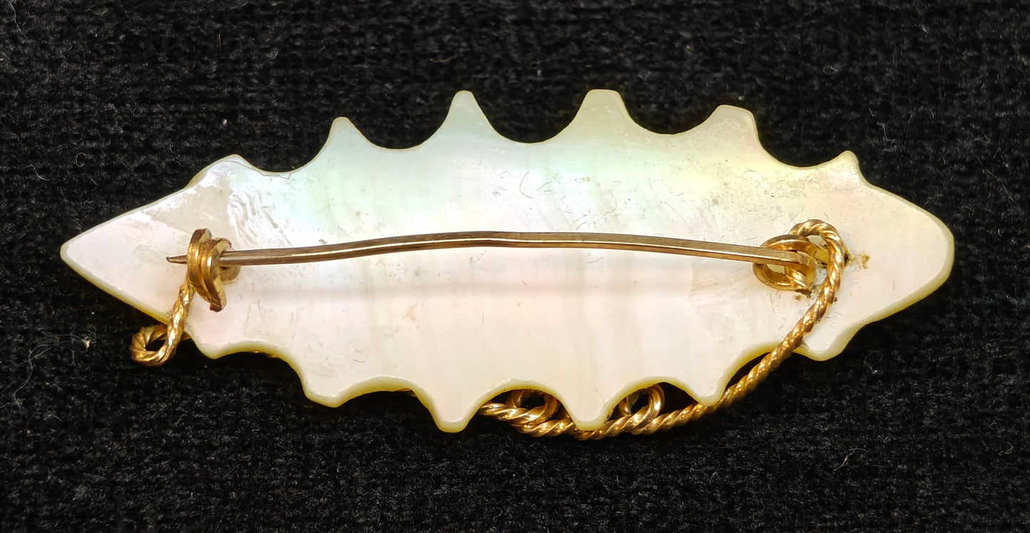 Mother of Pearl Pin - Mother's Day Brooch - New Mother Gift