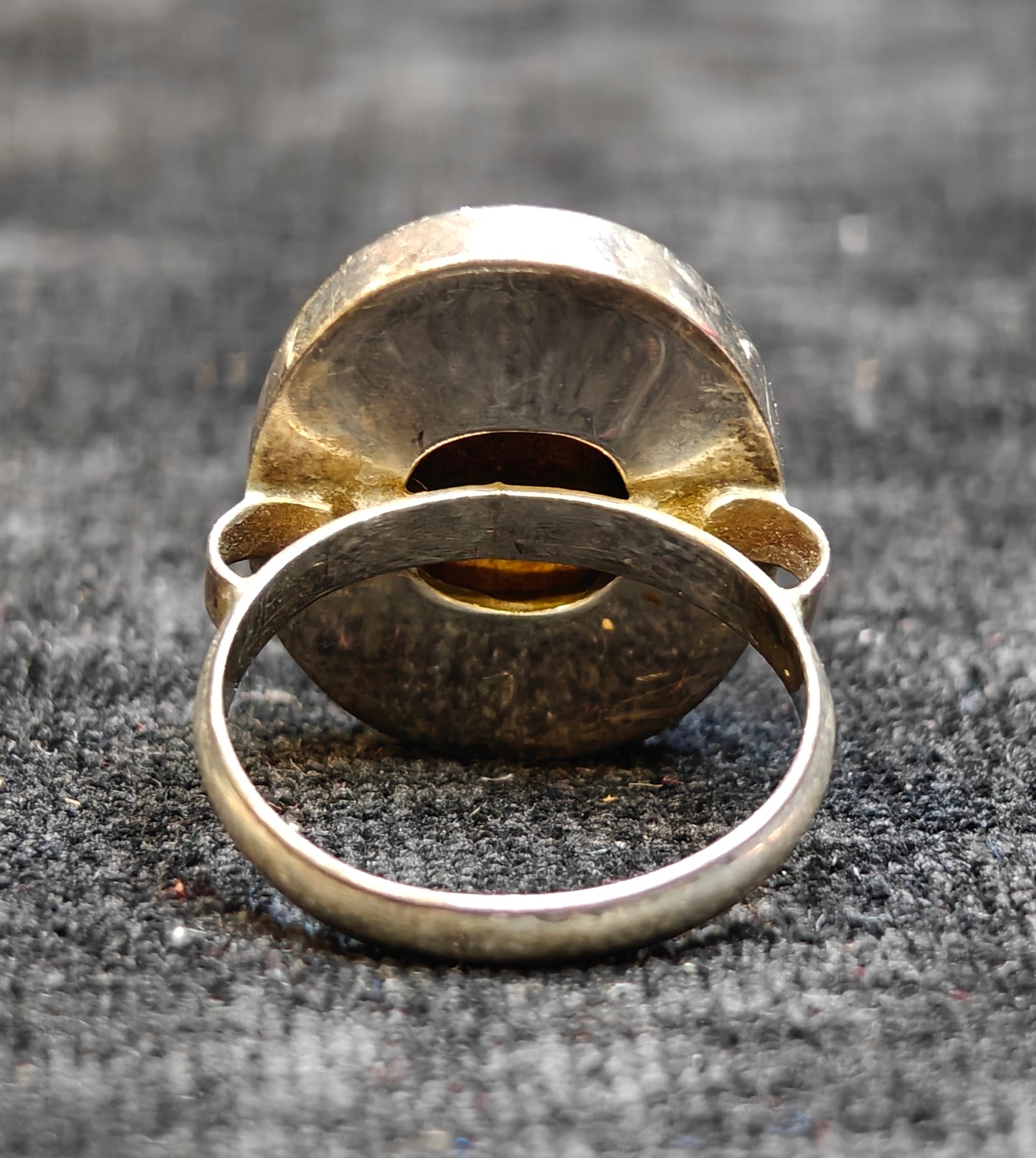 Natural Lapis Lazuli Vintage Ring - 925 Silver, Ladies - Size 8.5