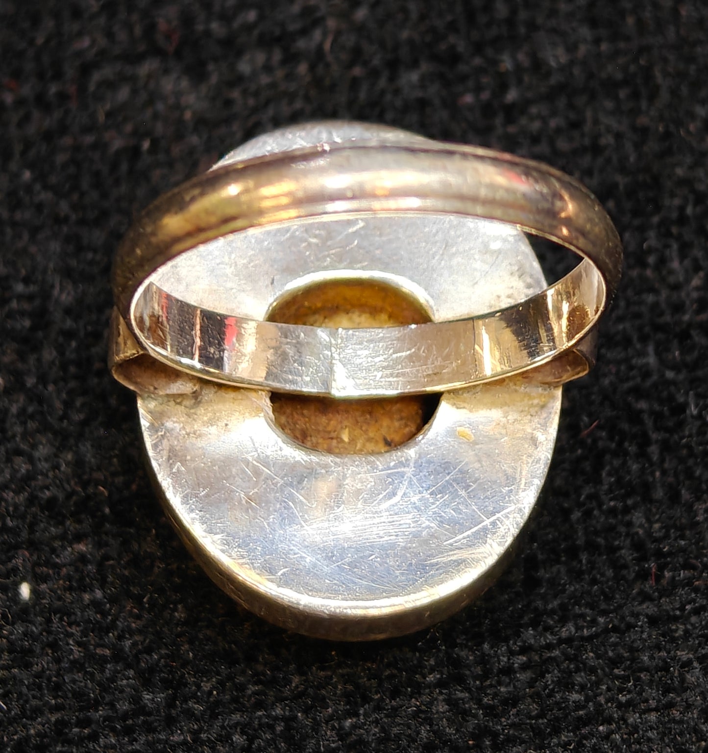 Natural Lapis Lazuli Vintage Ring - 925 Silver, Ladies - Size 8.5