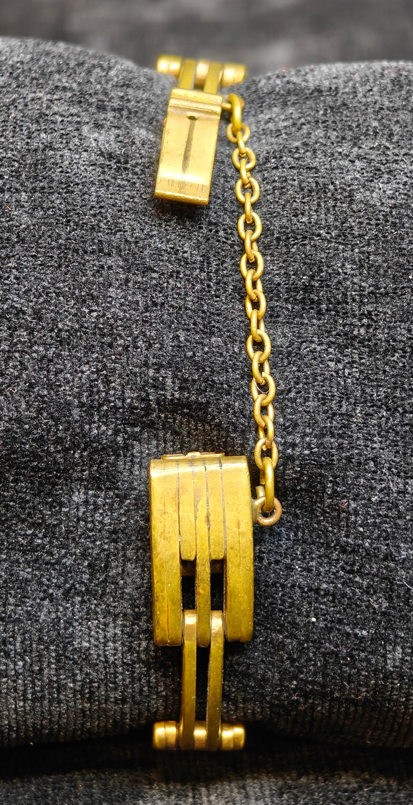 Brass Open Link Bracelet - Vintage 1960s Era Jewelry