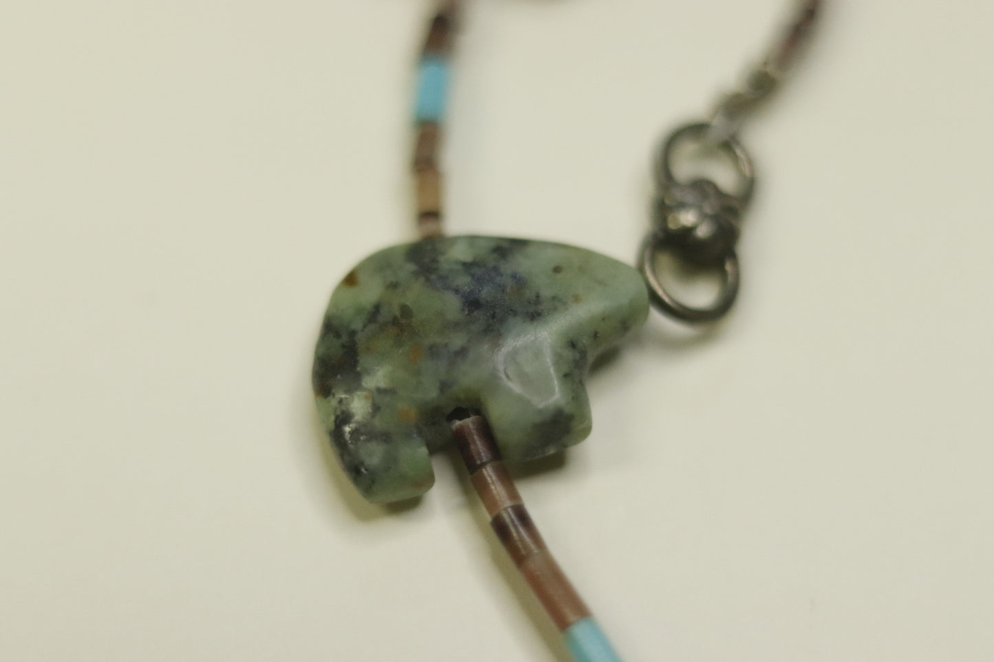 Zuni Tribe Bear Pendants Necklace- Vintage Trade Jewelry