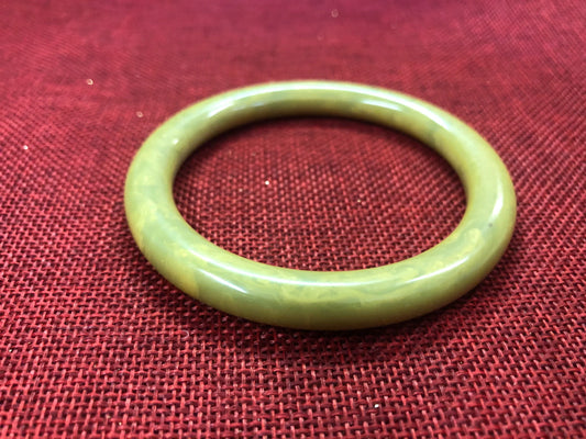 Bakelite Sunshine Swirled Bangle Bracelet - Vintage