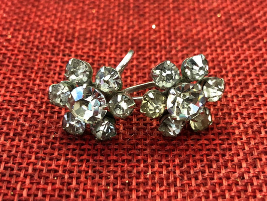 Beau Jewel Rhinestone Earrings - Vintage