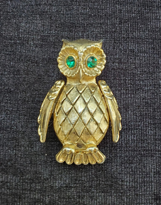 Vander USA Perfume Owl Pin/Broach