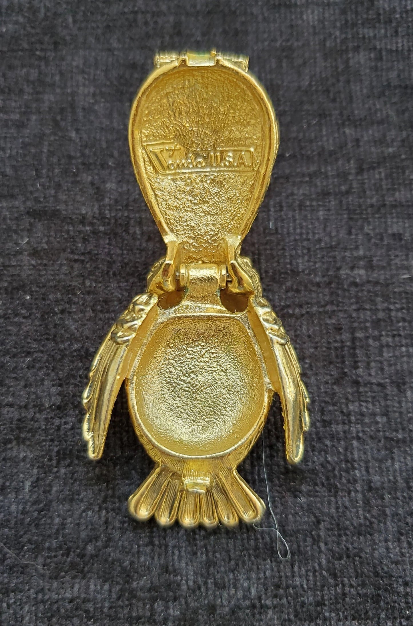 Vander USA Perfume Owl Pin/Broach