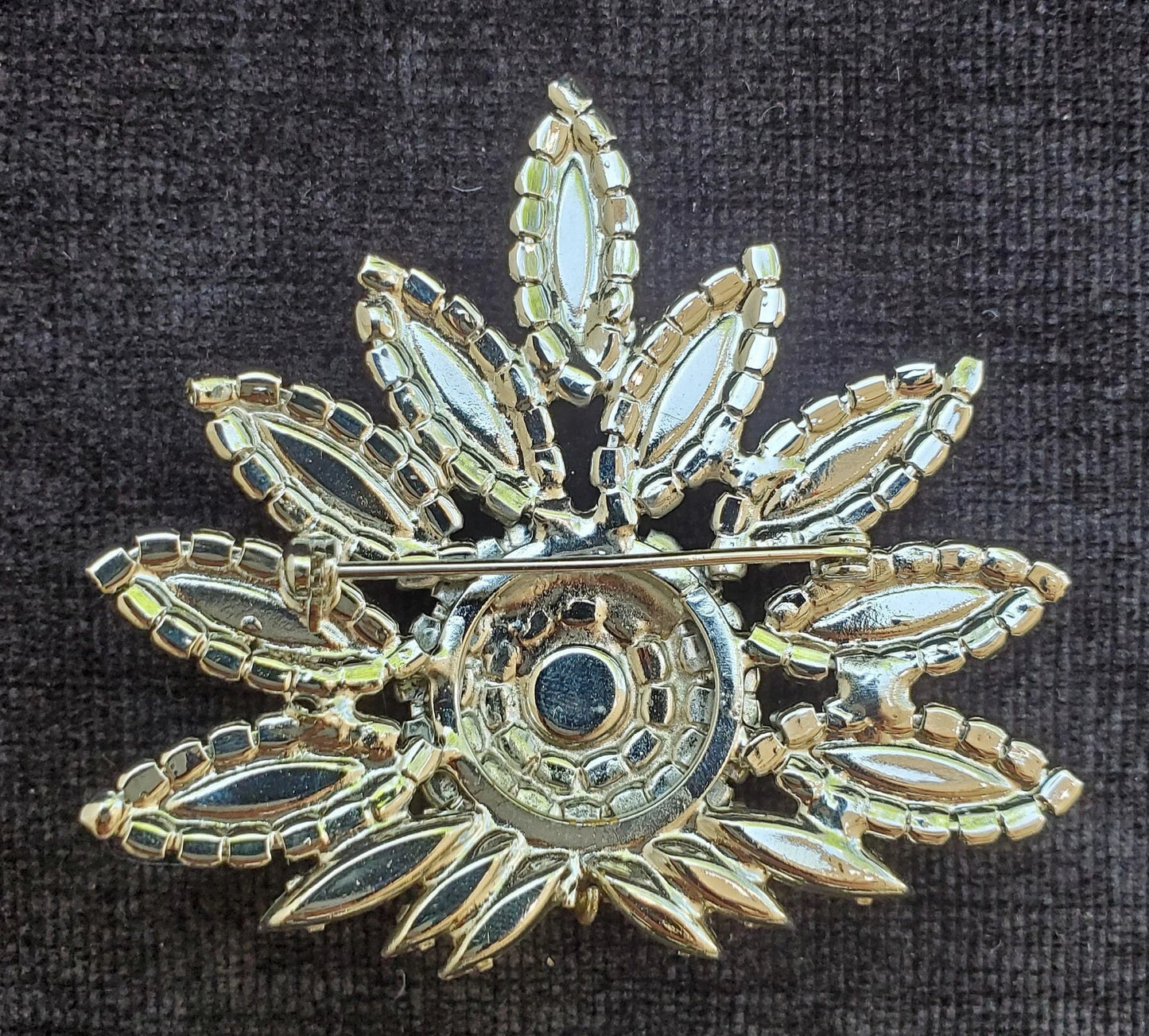Sunburst Crystal Pin/Brooch