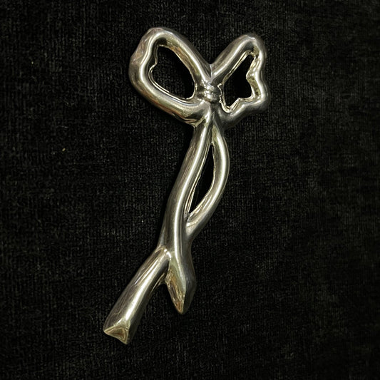 TAXCO Silver Bow Brooch and Pendant