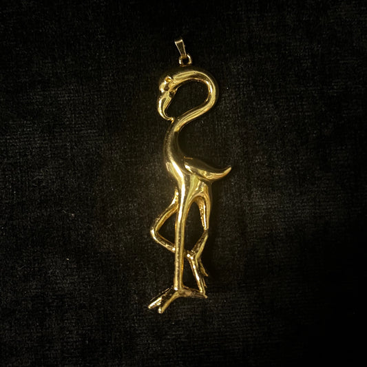 Fancy Figural Flamingo Pendant