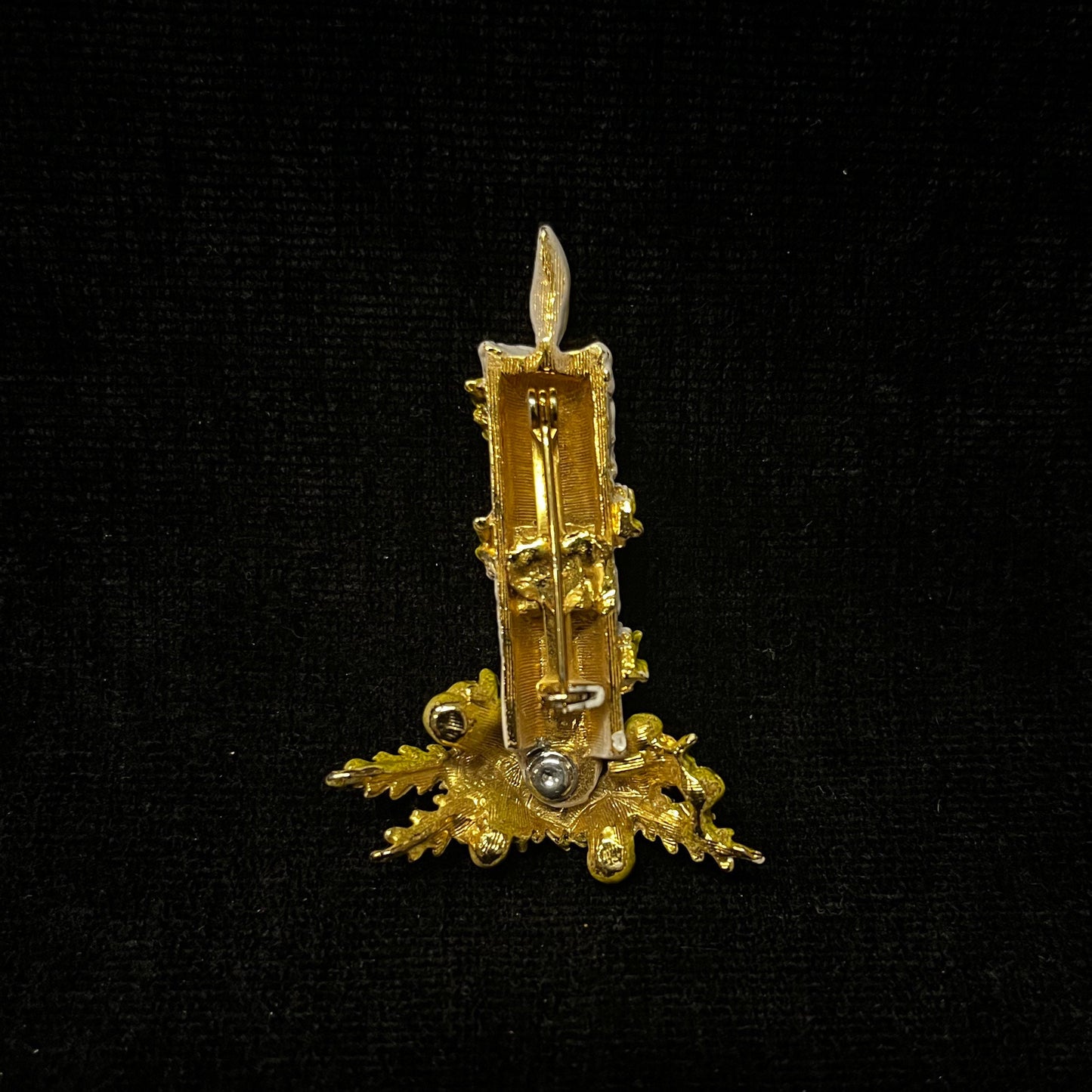 ART Christmas Candle Brooch/Pin