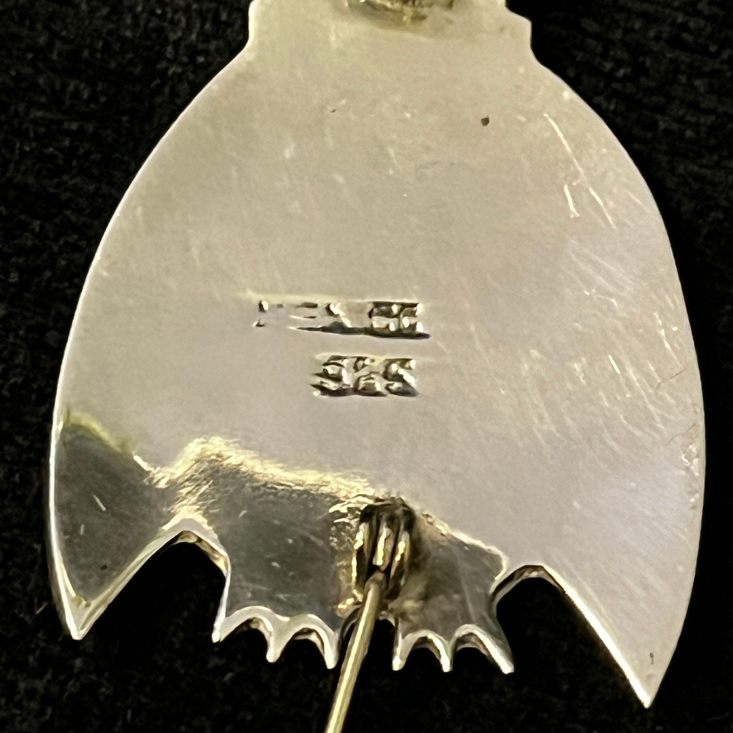 Taxco Sterling Silver Shell Penguin Pin/Brooch - 925 Silver Mexico