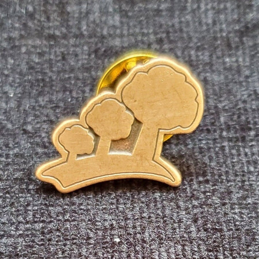 Copper Tac Pin With Three Trees - Environmental Tac Pin