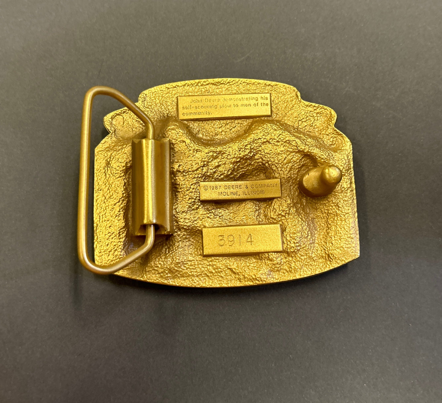 John Deere Belt Buckle - Commemorative 150 Years - 1837-1987-John Deer Collectible