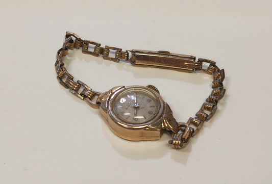 Bulova 10k Gold Filled Ladies Watch with 12k Chain