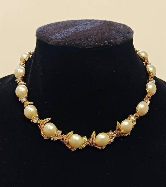 Signed Mode - Art Wedding Necklace - Vintage 1960s