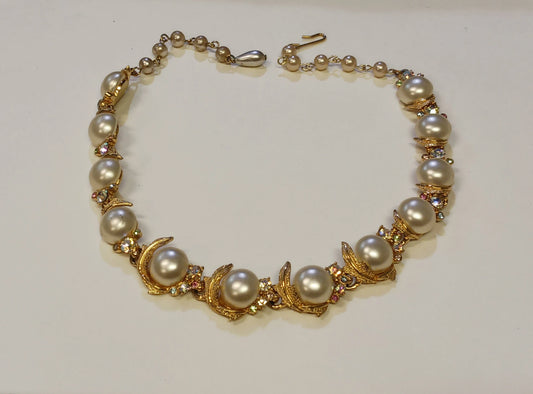Signed Mode - Art Wedding Necklace - Vintage 1960s