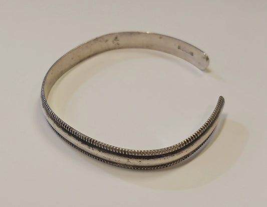 Dainty Sterling Silver Bracelet - Vintage Silver Jewelry