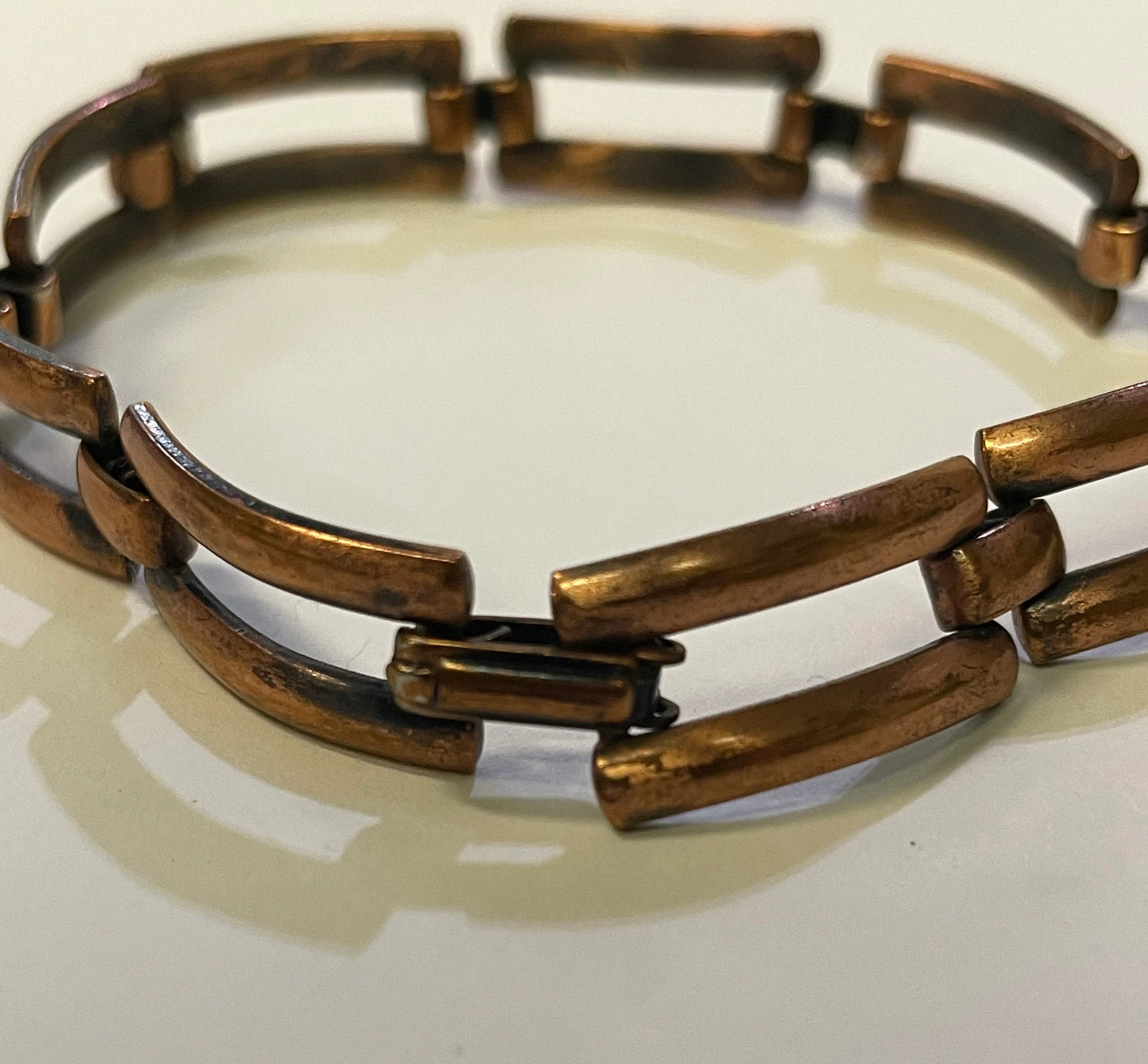 Copper Linked Rectangle Bracelet - Bracelet for good Health