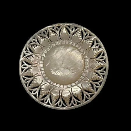 Mother of Pearl Starburst Brooch/Pin - Natural Jewelry From Nature