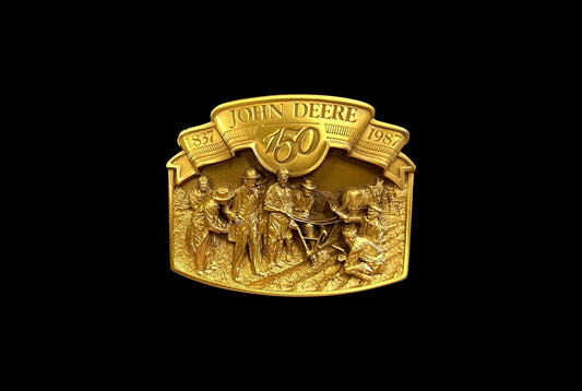 John Deere Belt Buckle - Commemorative 150 Years - 1837-1987-John Deer Collectible