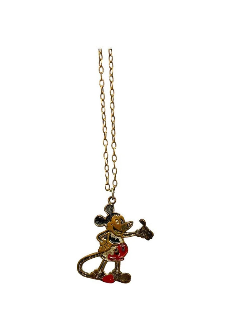 Mickey Mouse Necklace on Fine Chain - Disney Collectible Necklace - Collect Mickey Mouse -