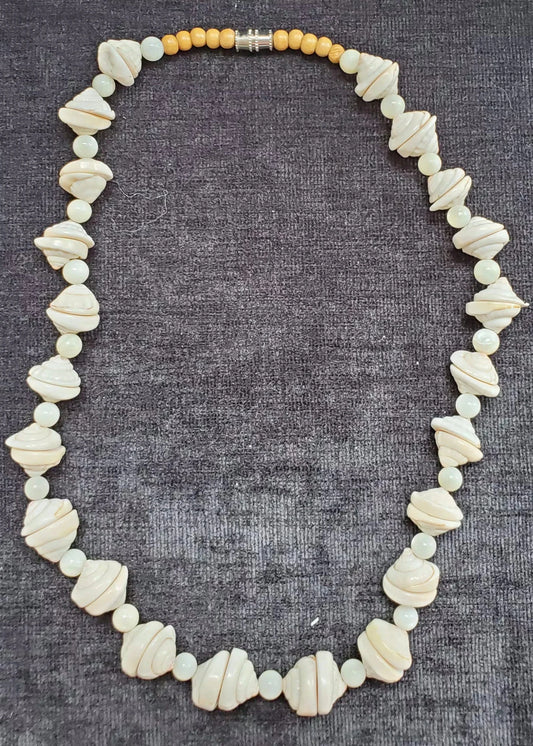 Seashell Choker length Necklace - By The Sea Necklace, Bathing Suit Perfect