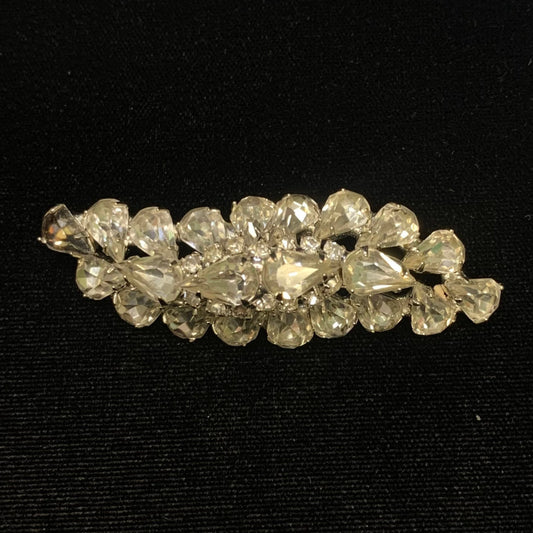 Vintage Brooch With Large Crystals - Darker End Accent Crystal