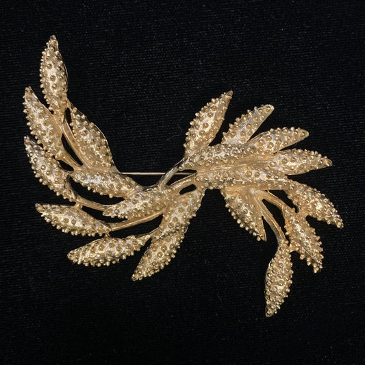 Vintage - Sarah Coventry - Gold-Toned - Floral Brooch Pin