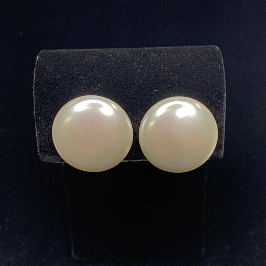 Vintage Faux Pearl Clip-On Earrings Made in Japan