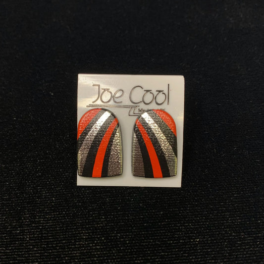 Joe Cool Earrings - Black, Gold, Red - Collectible Earrings