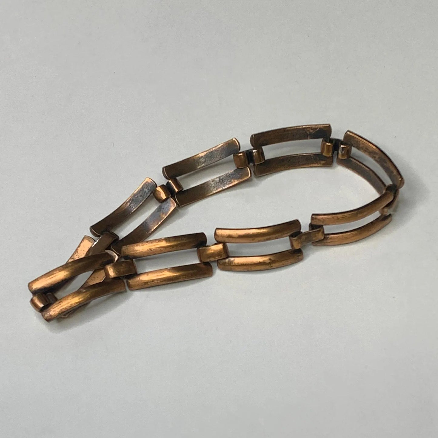 Smoky Copper Link Bracelet